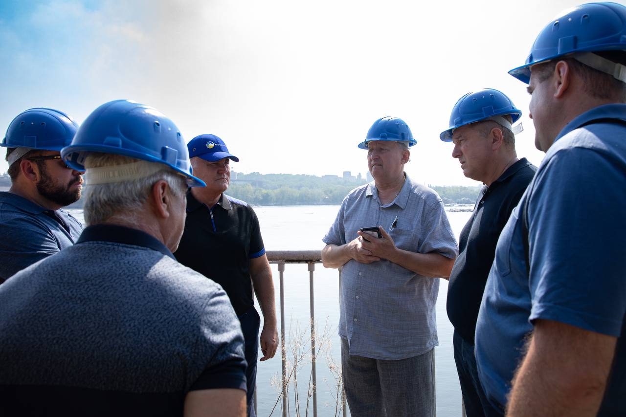 The CEO of Ukrhydroenergo, Igor Syrota, paid a working visit to the Dnipro HPP3