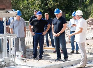  The CEO of Ukrhydroenergo, Ihor Syrota, paid a working visit to the Dnipro HPP
