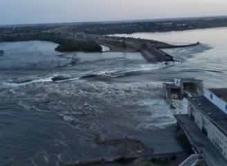 On the night of June 6, the Russian occupation forces demolished Kakhovka HPP